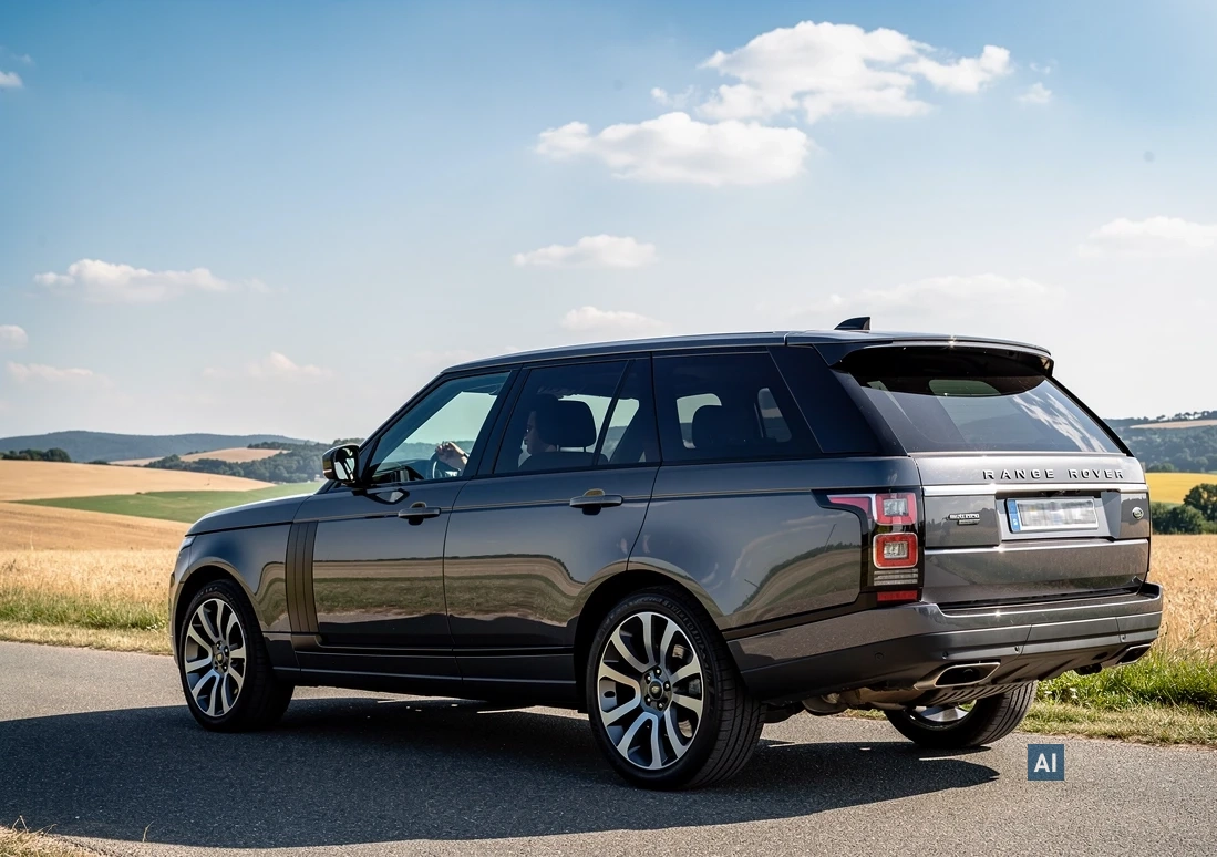 Grauer SUV auf Landstraße vor Hügellandschaft; die Scheiben bieten glasklaren Hitzeschutz mit HAVERKAMP Ceramic Bond 70.